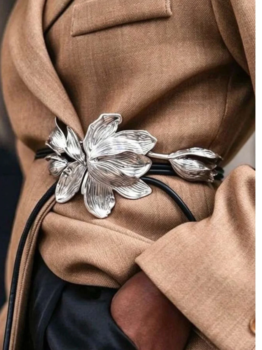Sterling Fleur de Luxe Couture Belt